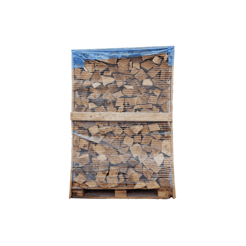 2-vaks pallet ovengedroogd G1H1 brandhout - klaar voor gebruik - hardhoutmix